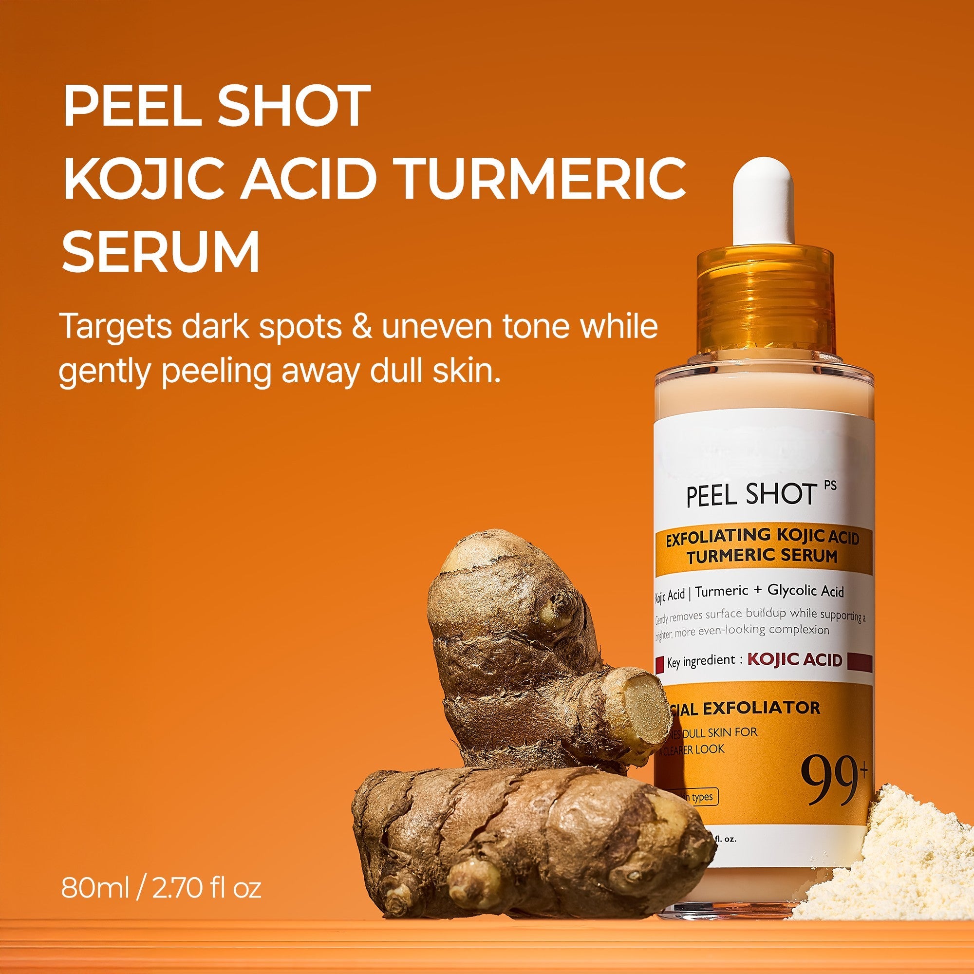 Kojic Acid Amber Face & Body Care Set for Dark Spots & Radiant Skin
