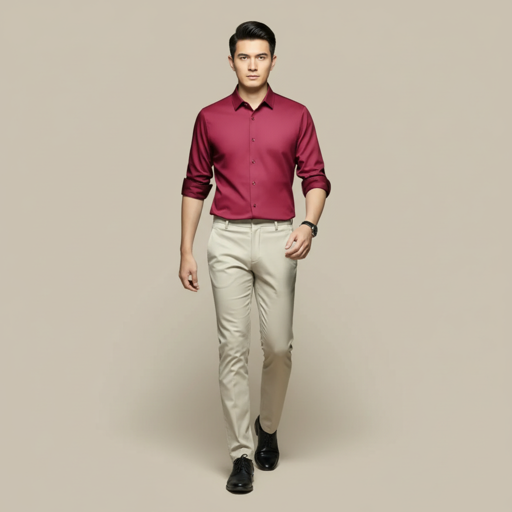 Mooncrest Men's Button Up Shirt | Long Sleeve