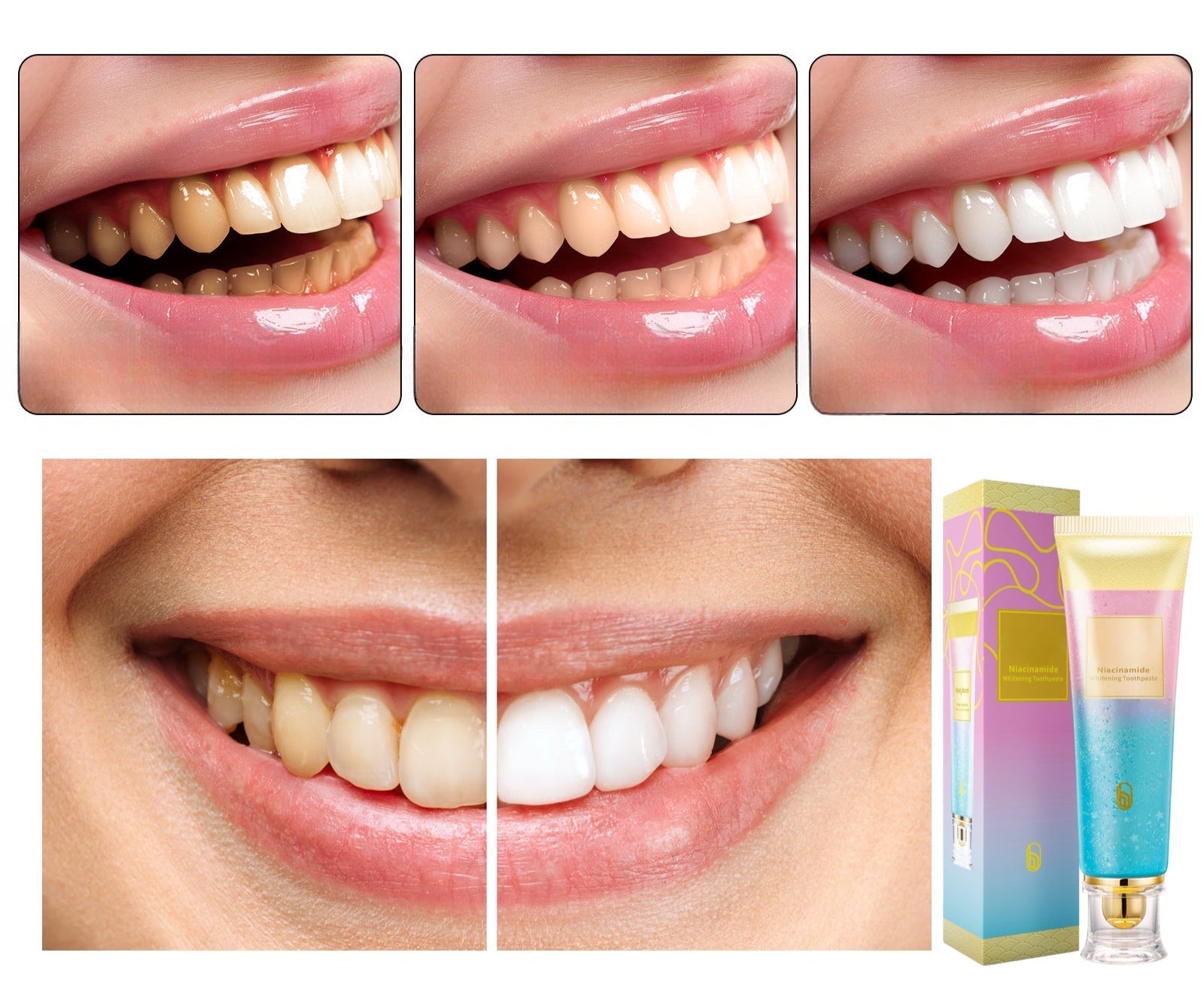 Niacinamide Whitening Toothpaste — Triple Whitening Complex for Enamel Support