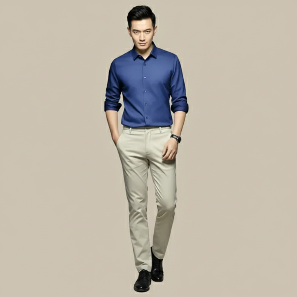 Mooncrest Men's Button Up Shirt | Long Sleeve