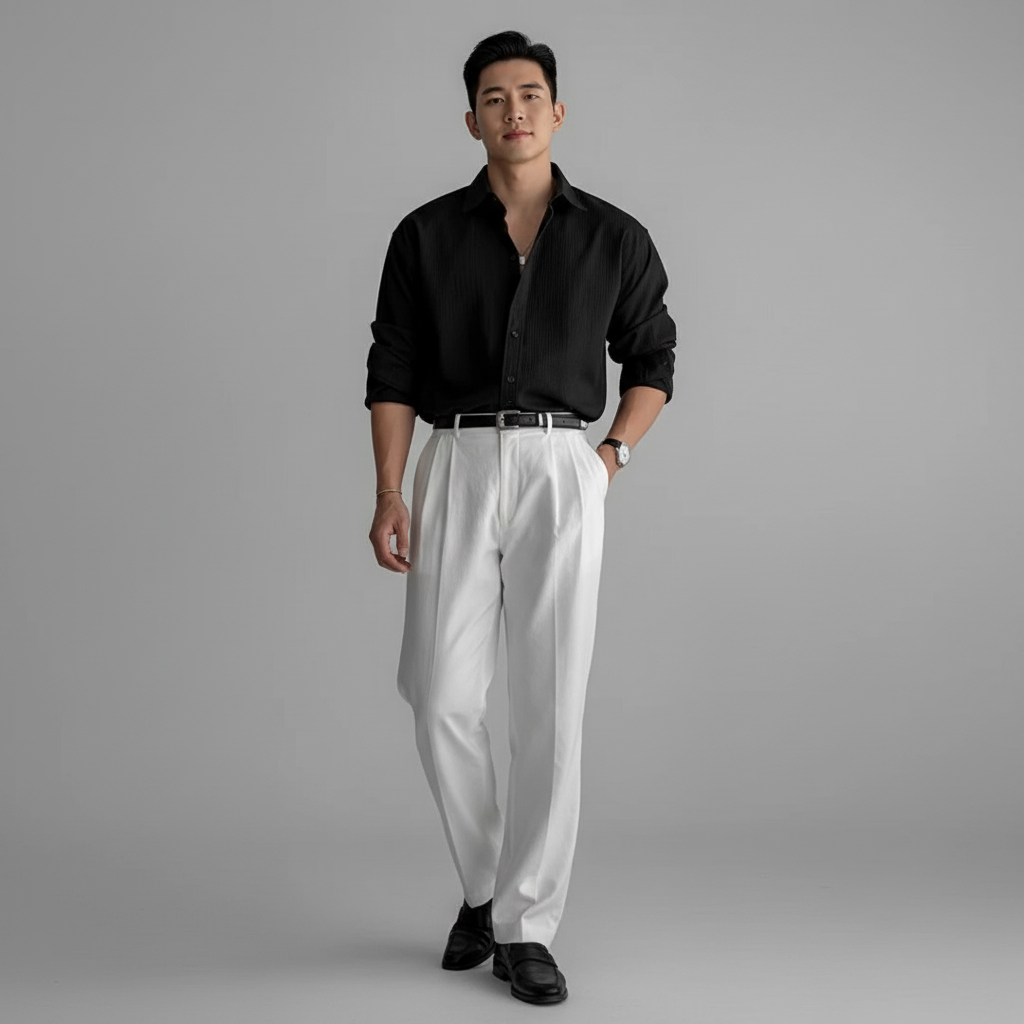 Clayharbor Men's Modern Button Down Shirt | Long Sleeve