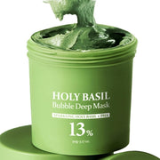 Holy Basil Bubble Deep Mask Pore Cleanser & Clay Pack, 90g
