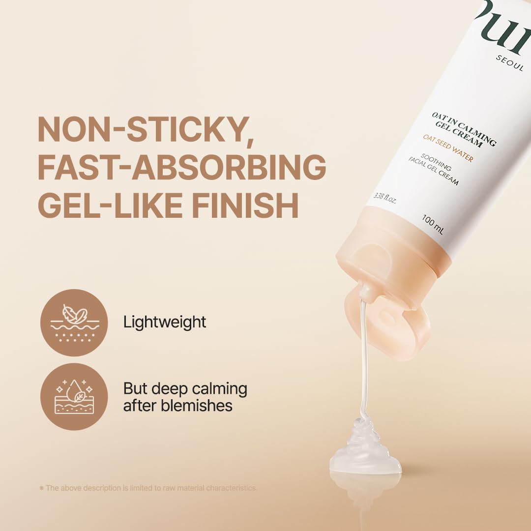 Oat In Calming Gel Cream Water-Gel Face Moisturizer, Sensitive & Blemish-Prone Skin