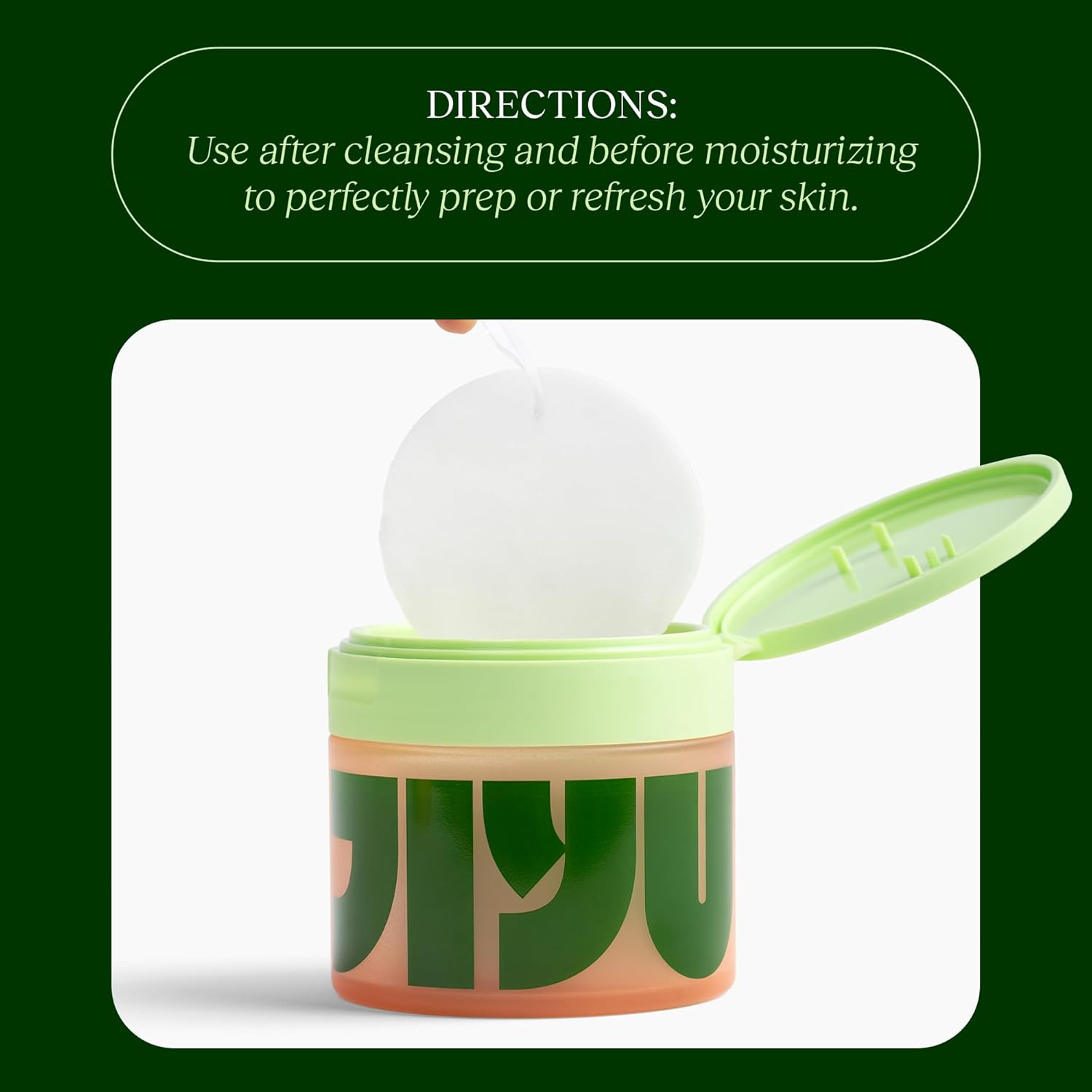JiYu Toning Polish Pads for Dark Spots, Dull Skin & Hydrating Skin Care