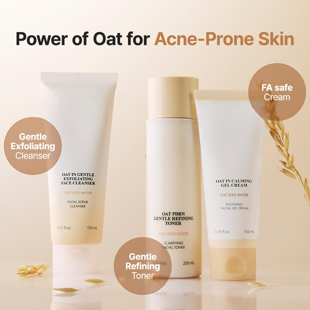 Oat In Calming Gel Cream Water-Gel Face Moisturizer, Sensitive & Blemish-Prone Skin