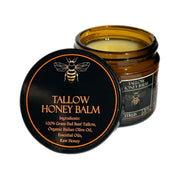 Organic Tallow Honey Balm — Grass-Fed Beef Tallow, Olive Oil & Raw Honey — All Skin Types