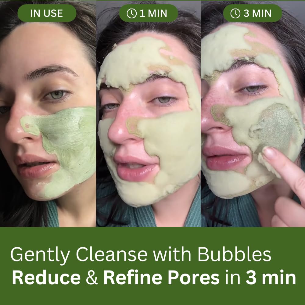 Holy Basil Bubble Deep Mask Pore Cleanser & Clay Pack, 90g
