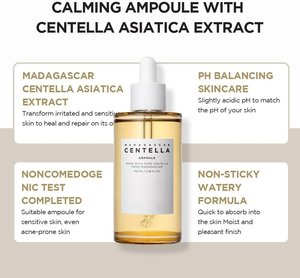 Madagascar Centella Asiatica Ampoule featuring Pure Centella Extract