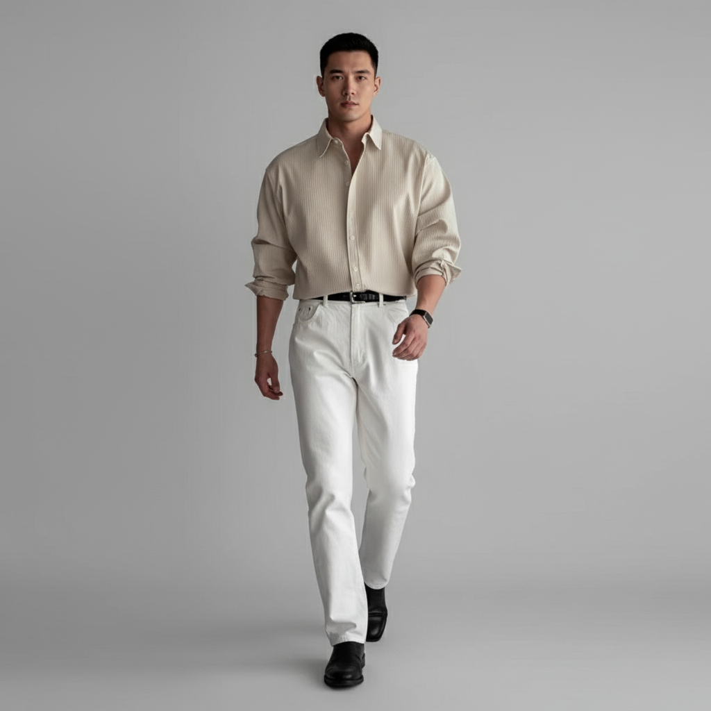 Clayharbor Men's Modern Button Down Shirt | Long Sleeve