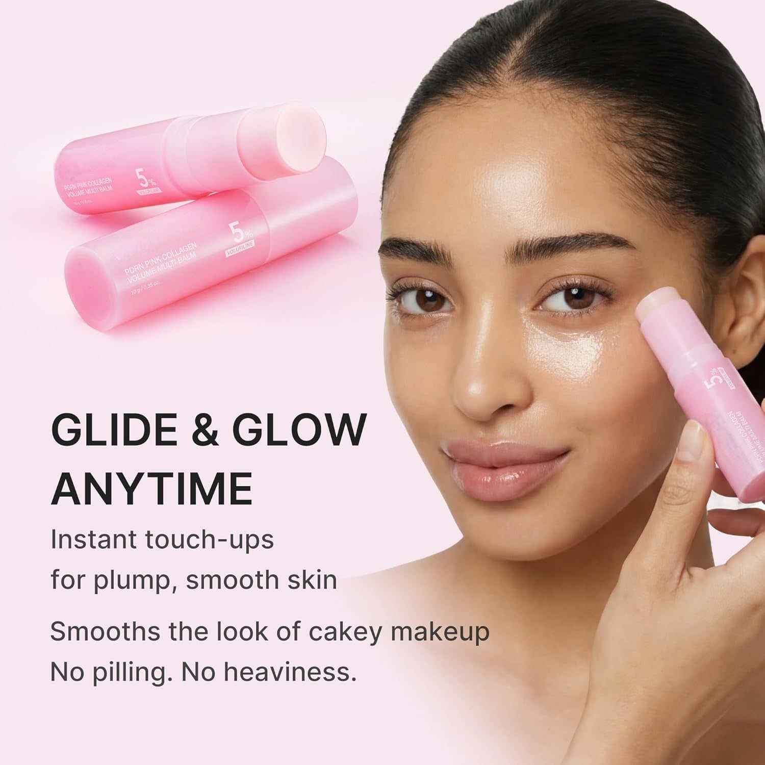 PDRN Pink Collagen Volume Multi Balm Stick for Plumping, Glow & Fine Lines