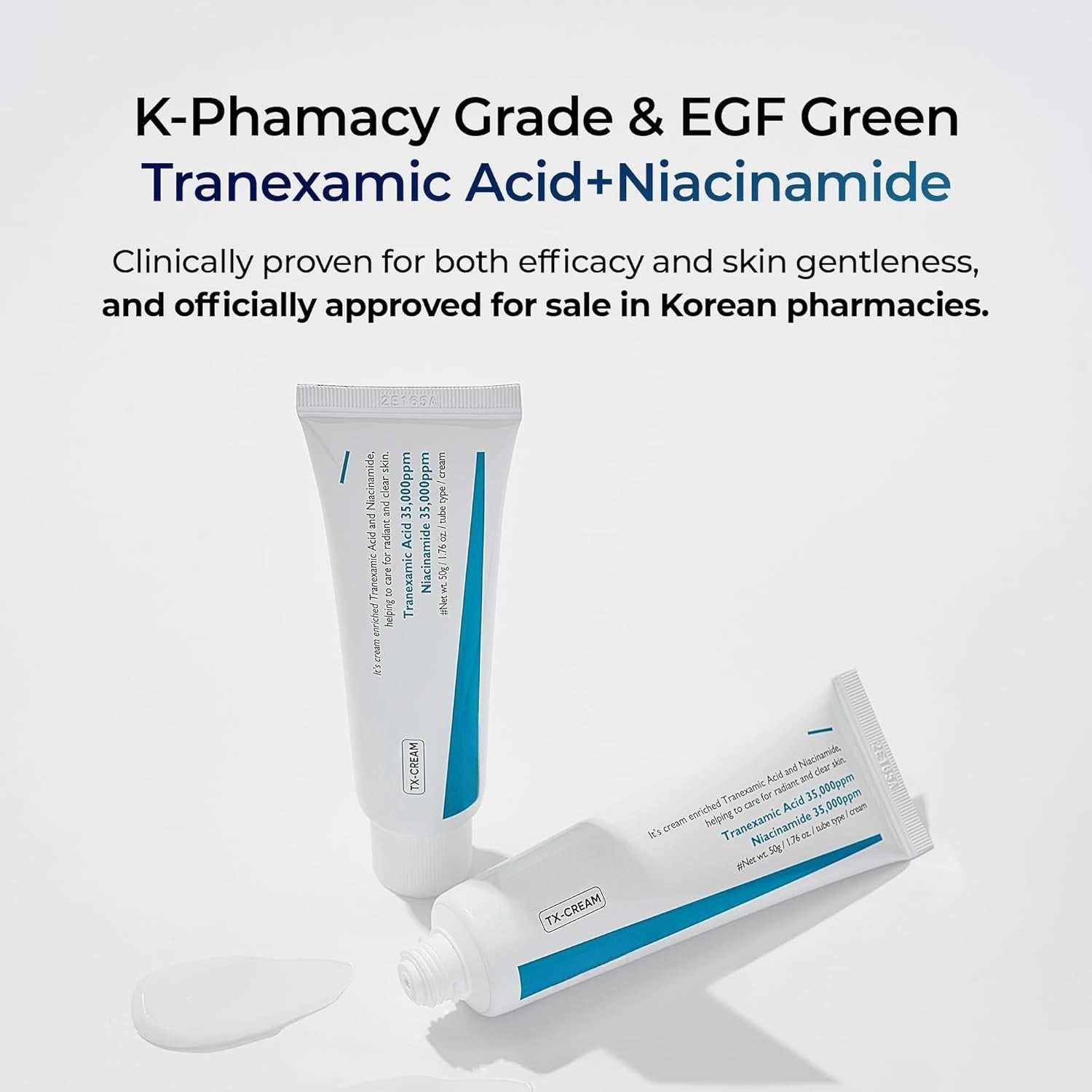 TX Tranexamic Acid Cream — Dark Spots, Hyperpigmentation & Uneven Tone, 50ml