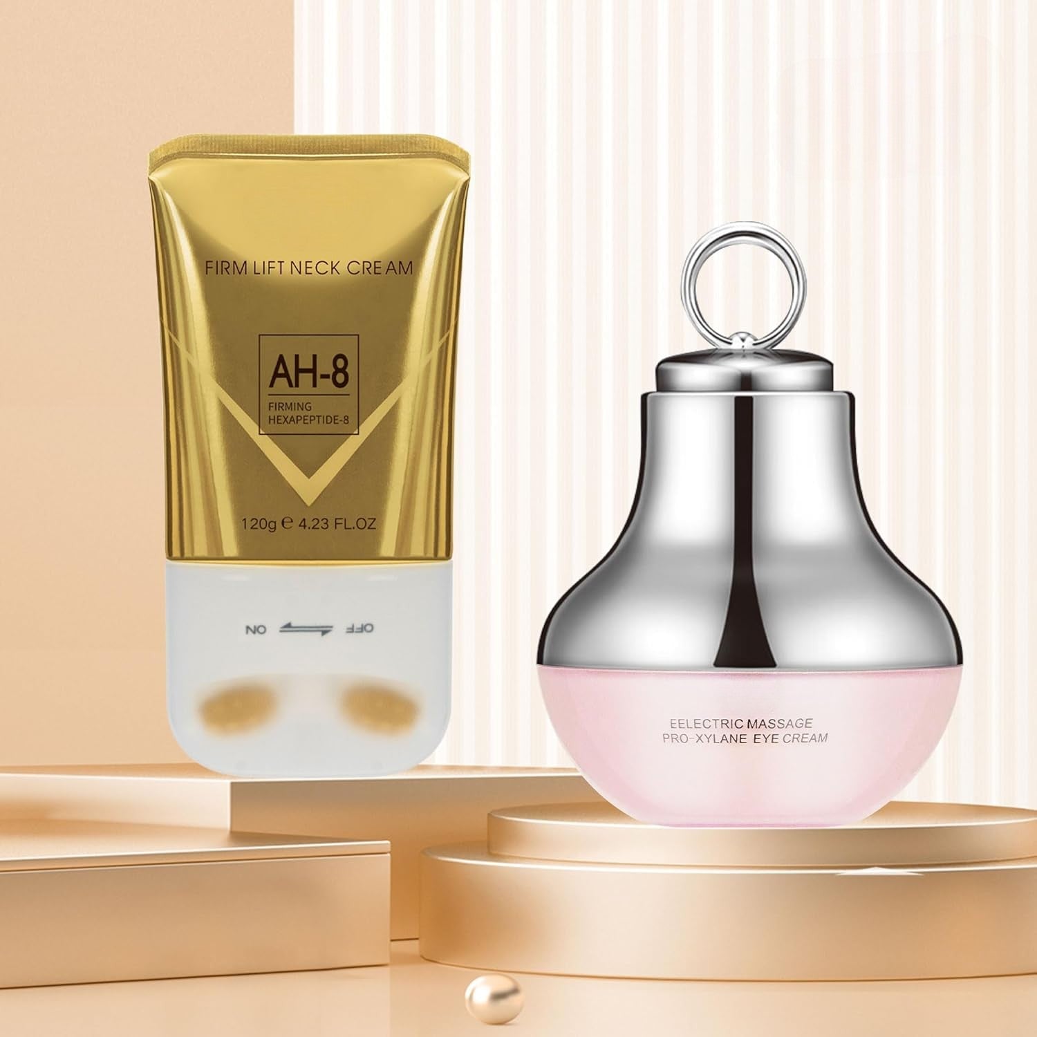Firming Neck & Eye Cream Duo — Hydrating Anti-Aging Formula for Firming & Smoothing