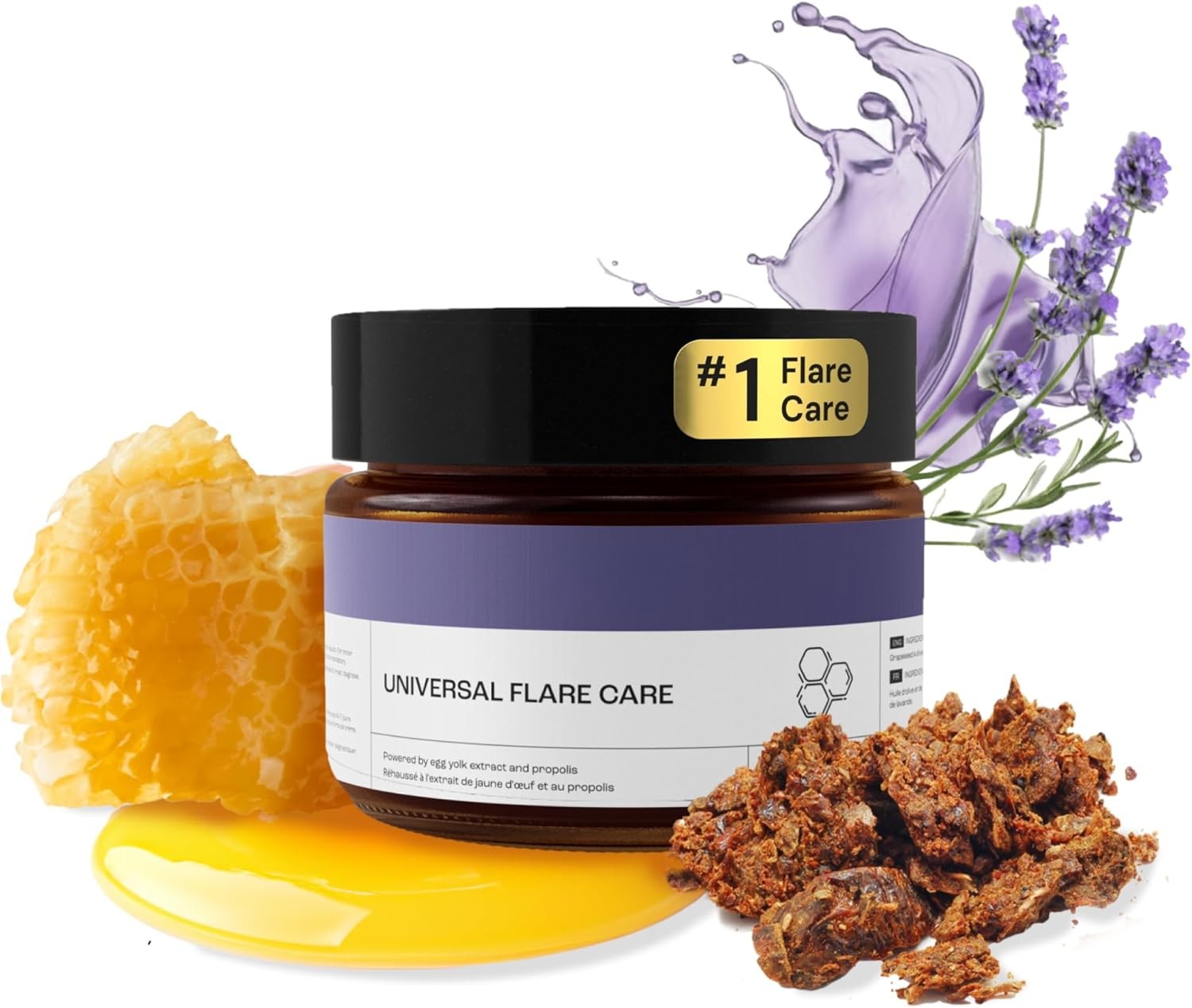 Universal Flare Care Sensitive Skin Cream with Propolis for Soothing and Hydrating Care, 1oz
