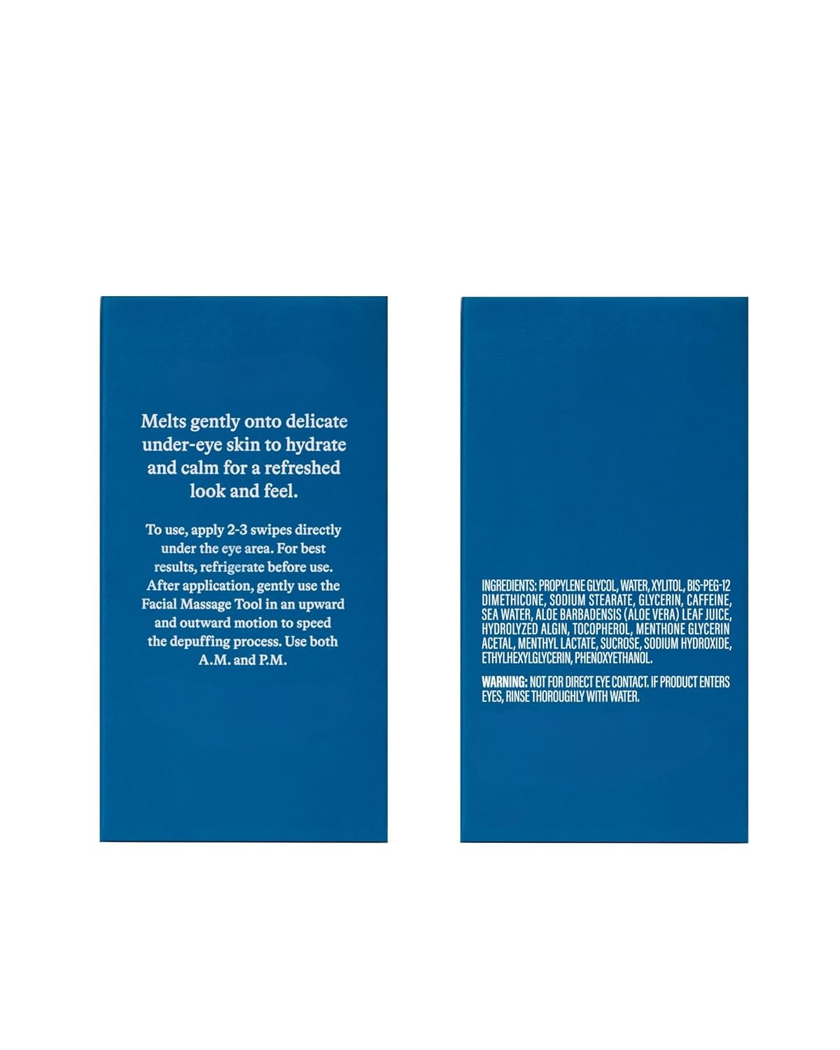 Cooling Eye Stick & Gua Sha Tool Duo Kit for Puffiness & Dark Circles