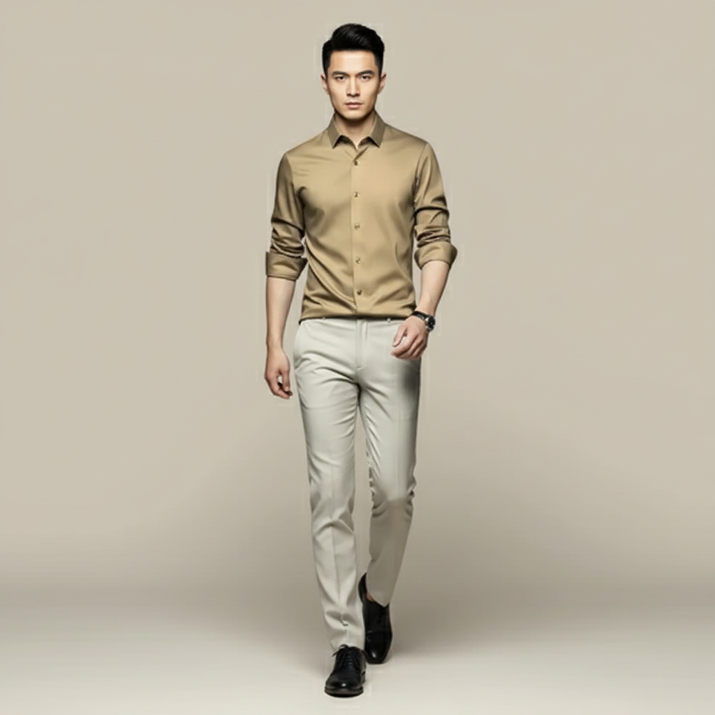 Mooncrest Men's Button Up Shirt | Long Sleeve