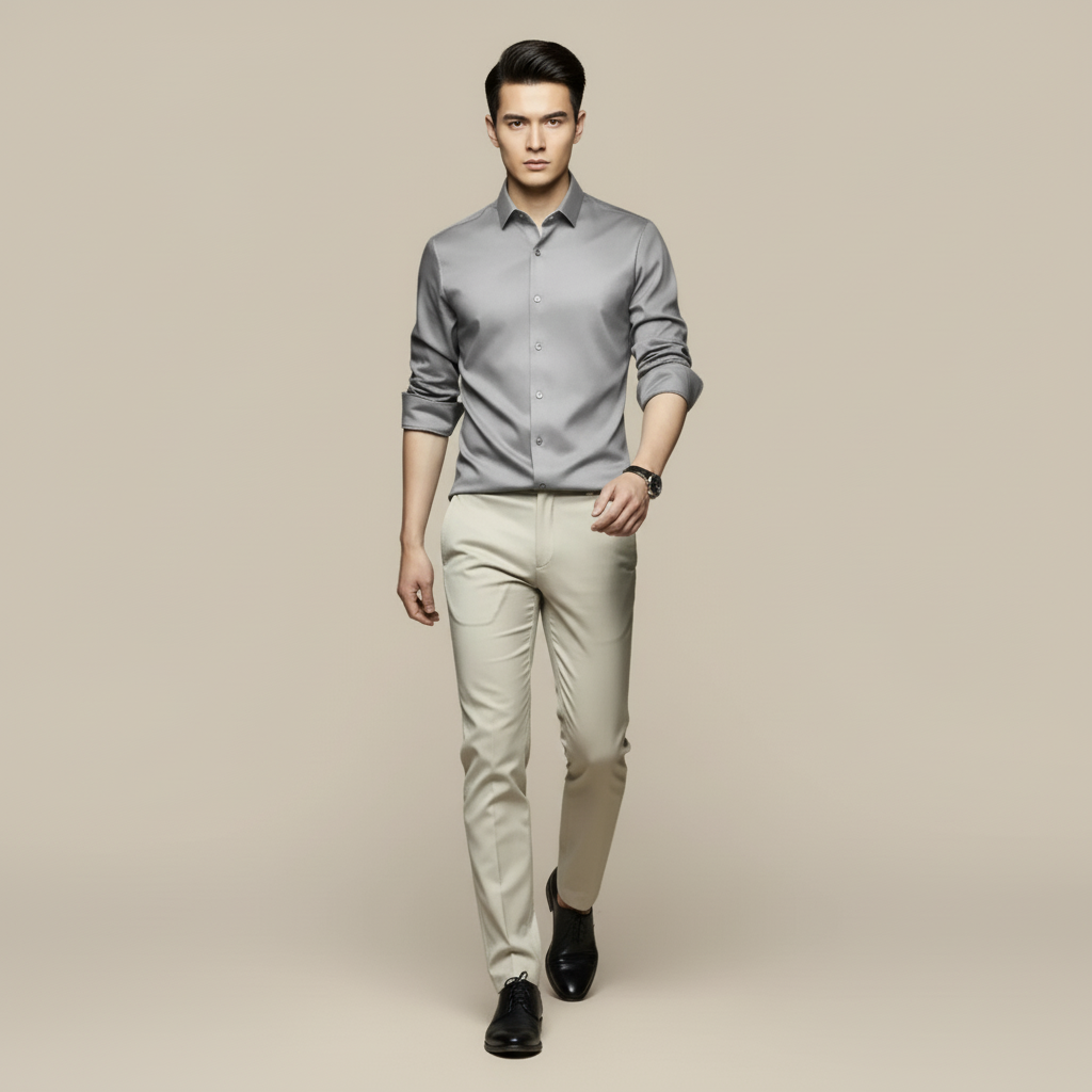 Mooncrest Men's Button Up Shirt | Long Sleeve