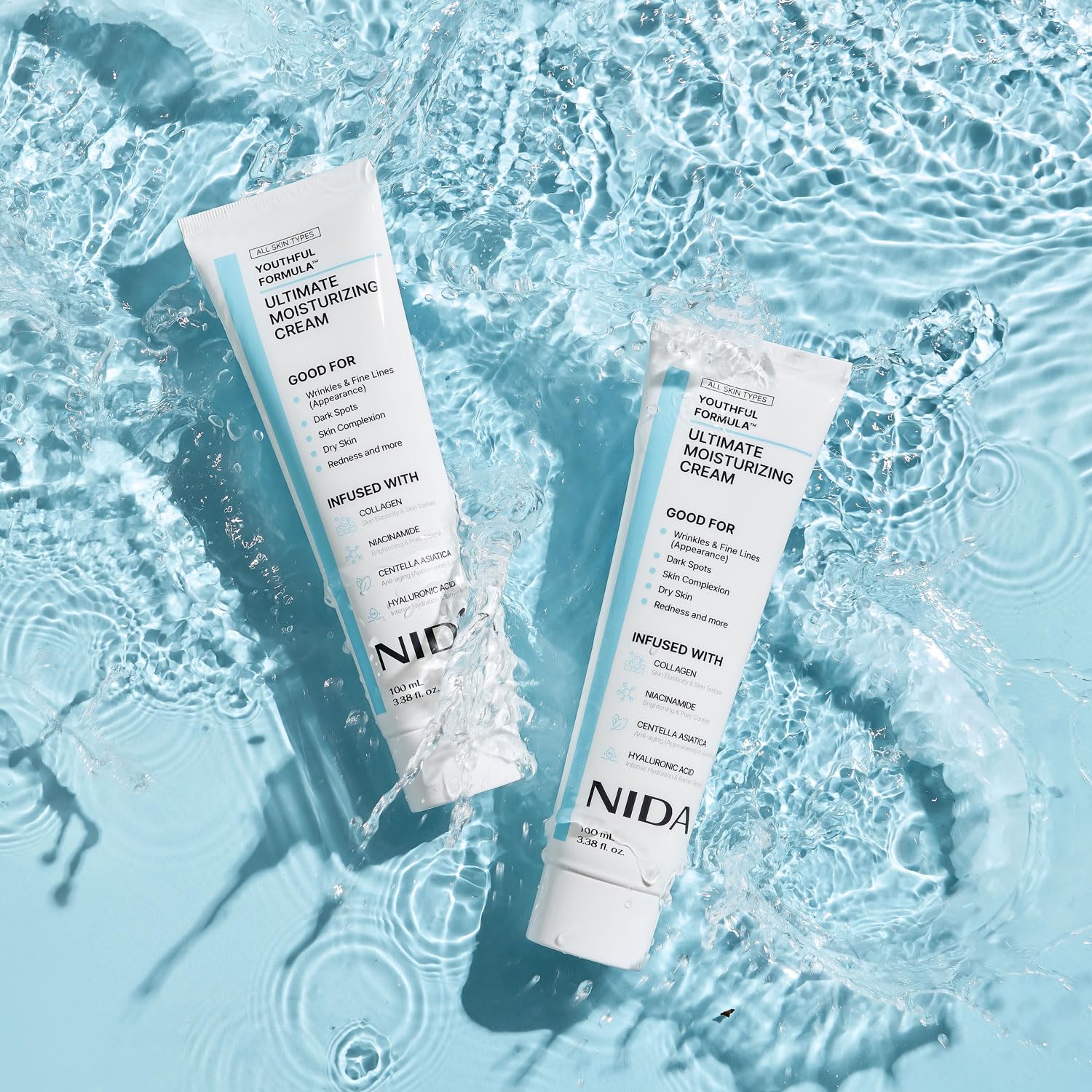 NIDA Youthful Formula Ultimate Moisturizing Cream — Niacinamide, Hyaluronic Acid & Collagen | 100ml