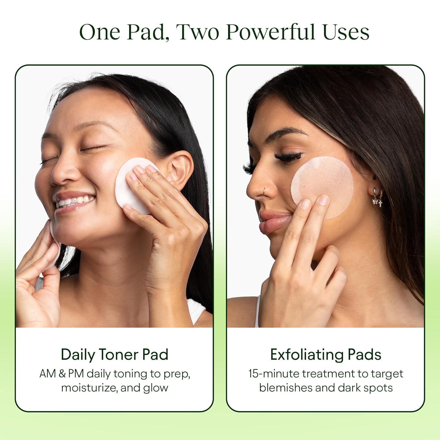 JiYu Toning Polish Pads for Dark Spots, Dull Skin & Hydrating Skin Care