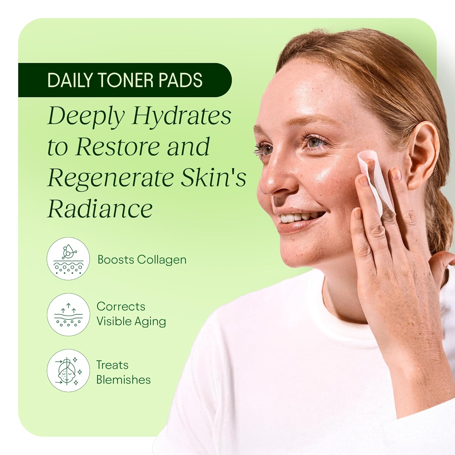 JiYu Toning Polish Pads for Dark Spots, Dull Skin & Hydrating Skin Care