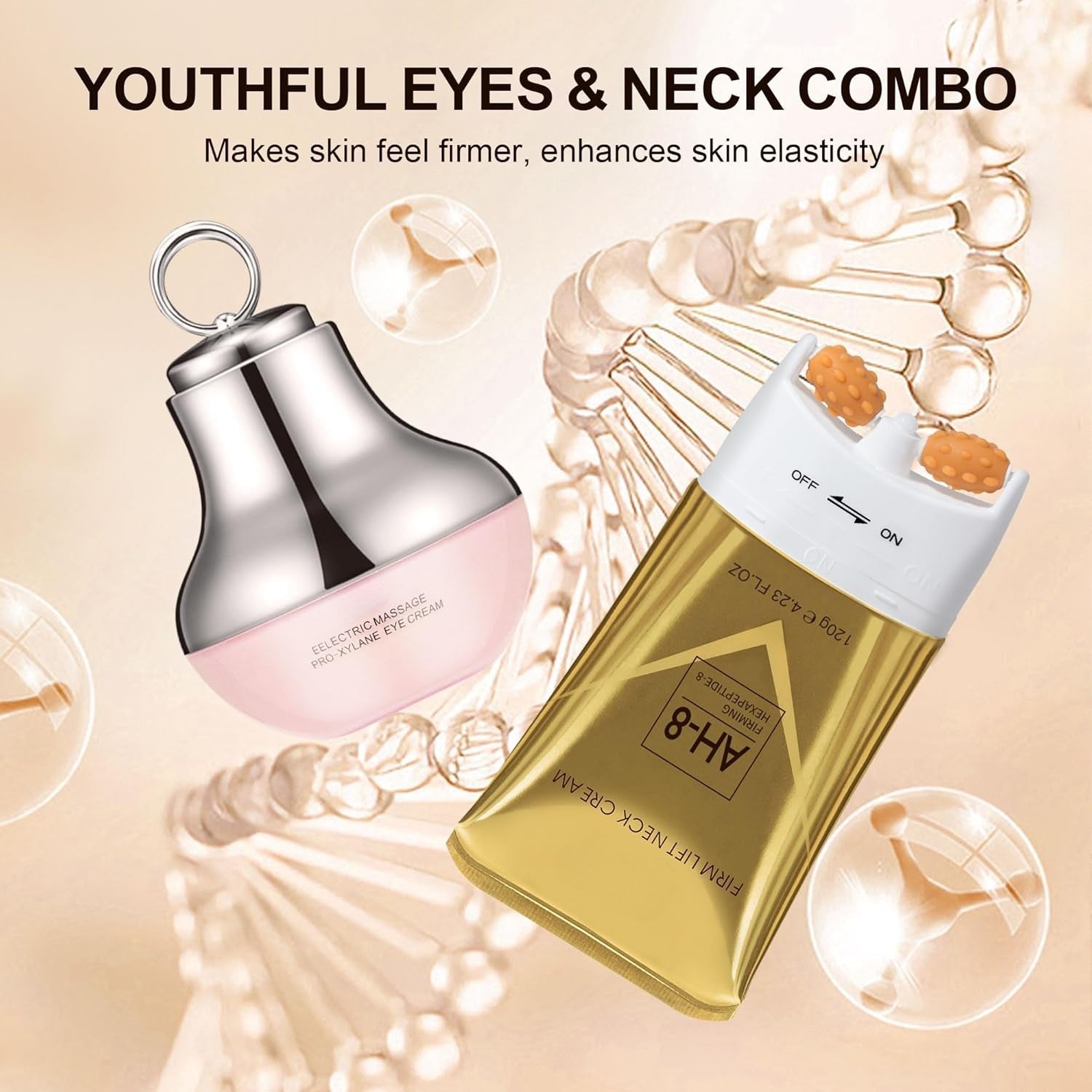 Firming Neck & Eye Cream Duo — Hydrating Anti-Aging Formula for Firming & Smoothing