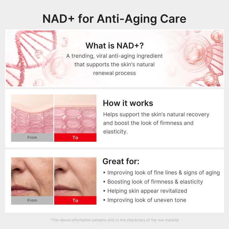 EGF & NAD+ Firming Serum Collagen Extract & Peptides for Anti-Aging Korean Skincare, 30mL