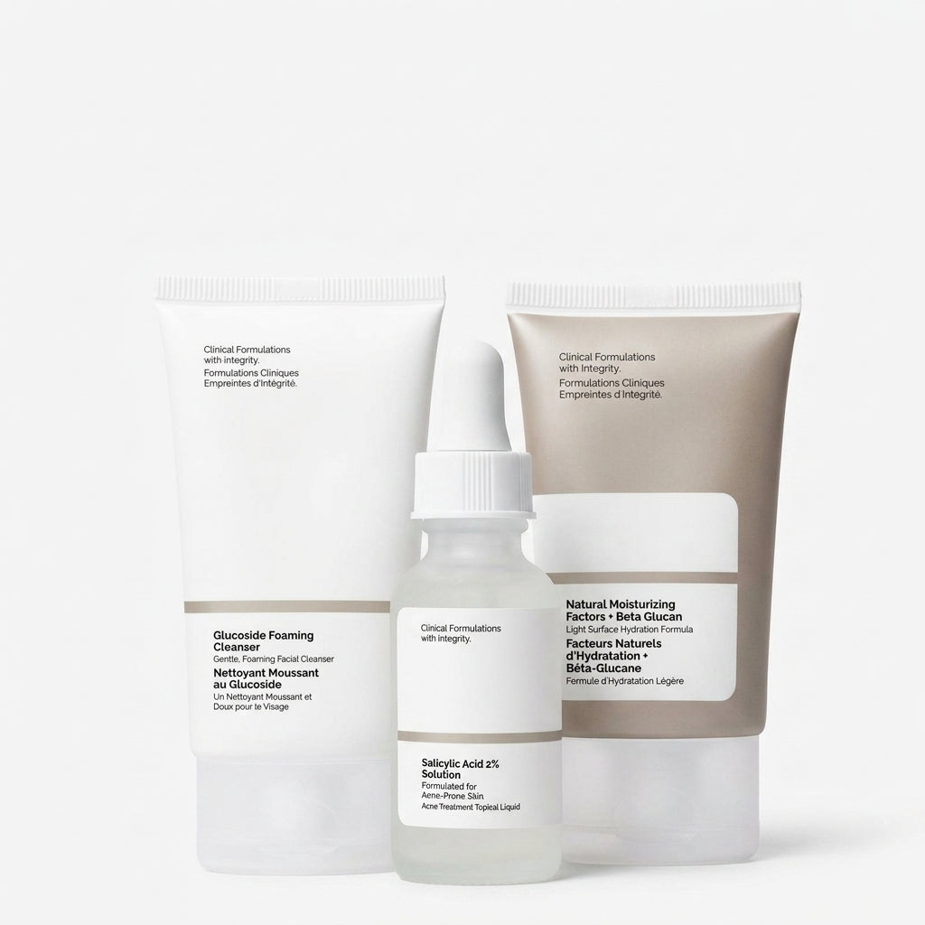 The Acne Set with Salicylic Acid, Foaming Cleanser and Hydrating Moisturizer Skincare Routine