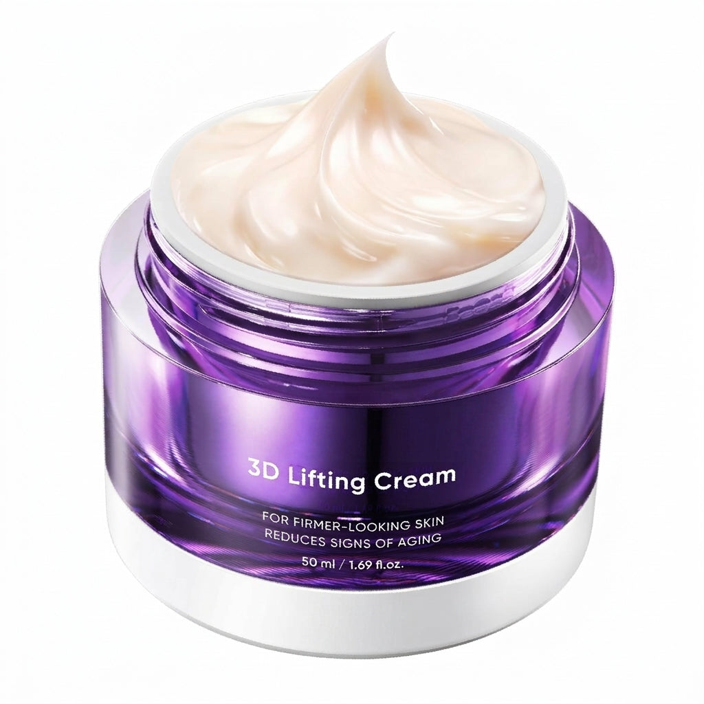 3D Lifting Night Cream for Face and Neck with 17-Peptide Complex and Probioderm