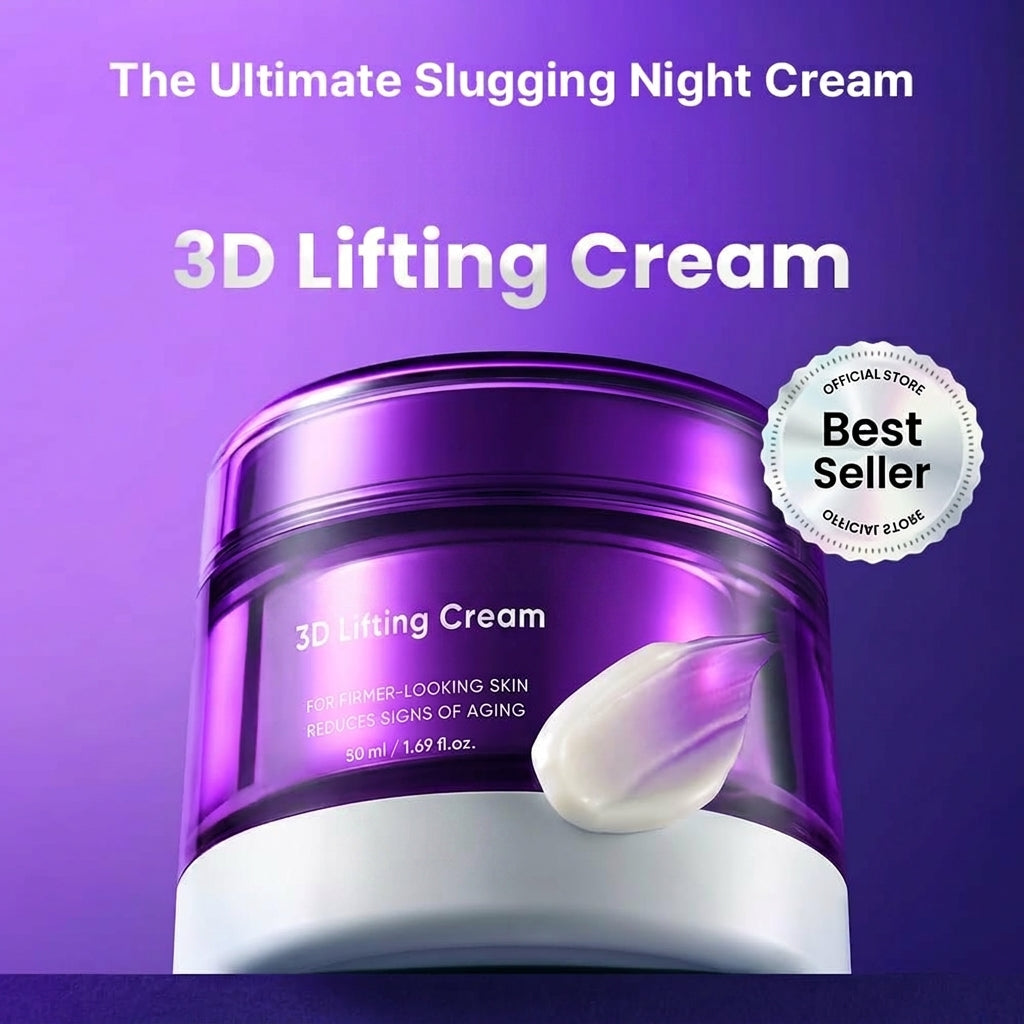 3D Lifting Night Cream for Face and Neck with 17-Peptide Complex and Probioderm
