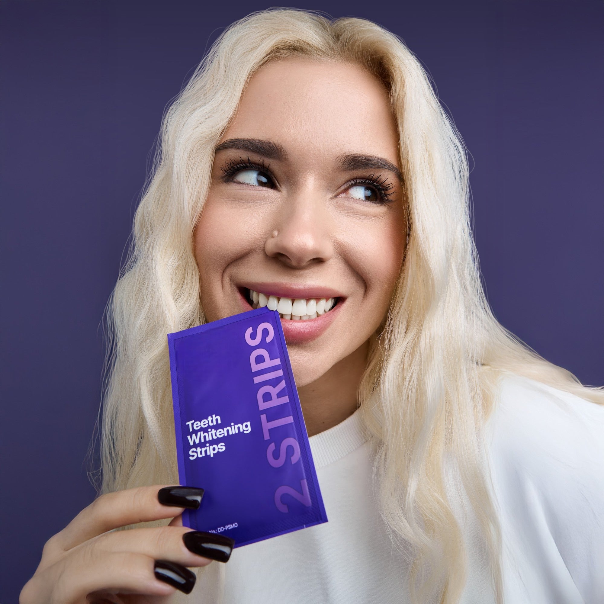Purple Whitening Strips for Teeth Whitening & Stain Removal