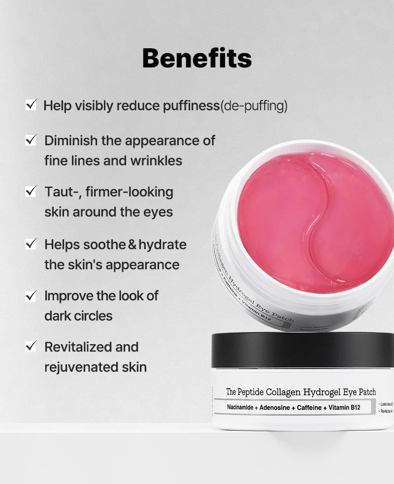 The Peptide Collagen Hydrogel Eye Patch for Dark Circles, Puffy Eyes & Fine Lines