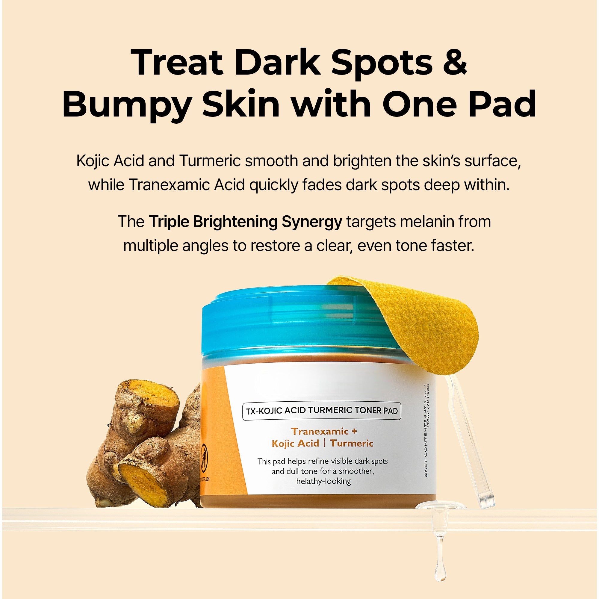 Kojic Acid Amber Face & Body Care Set for Dark Spots & Radiant Skin