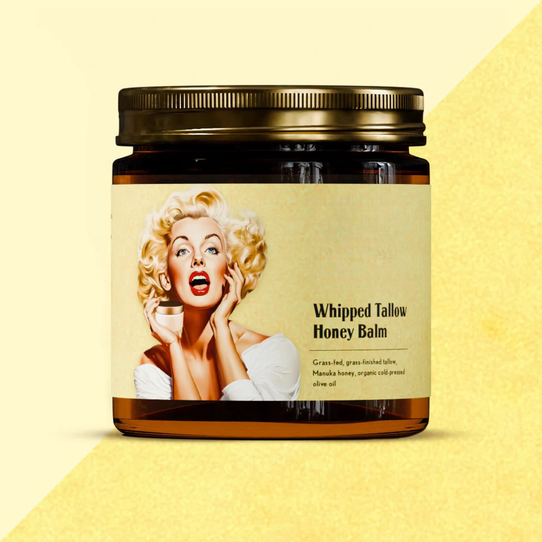 Whipped Beef Tallow and Honey Balm for Face, Lips, Body & Dry Skin