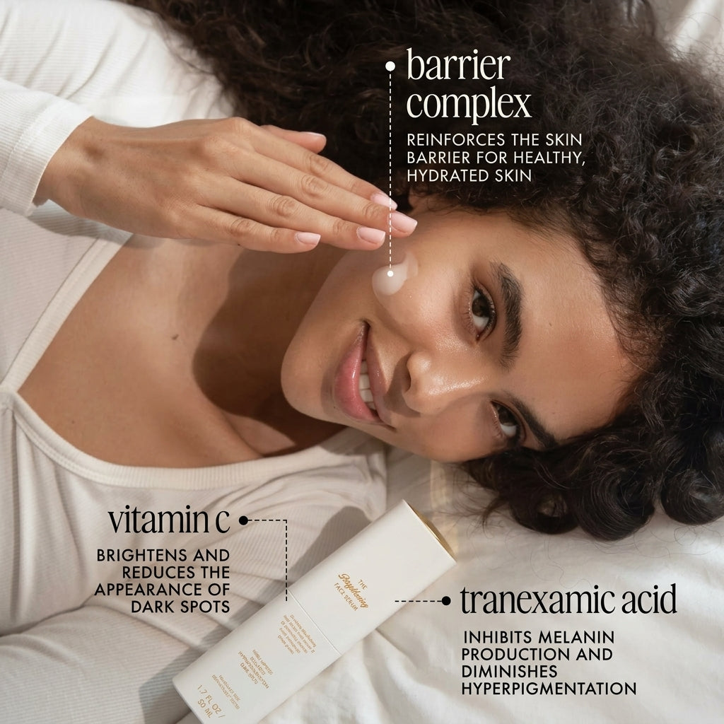 Brightening Face Serum with Vitamin C & Tranexamic Acid Fades Dark Spots & Hyperpigmentation
