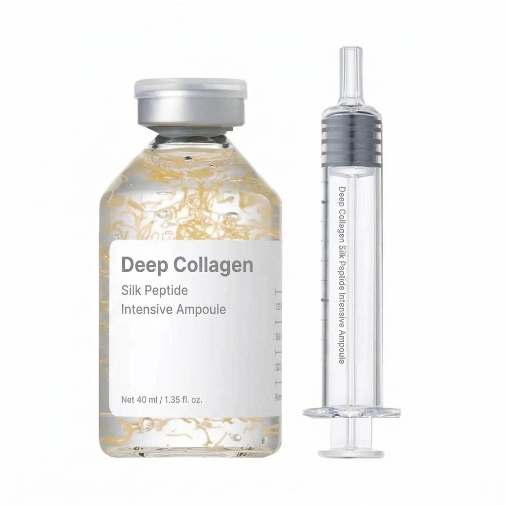 Deep Collagen Silk Peptide Intensive Ampoule — Korean Face Lift Serum with 30 Peptide Complex
