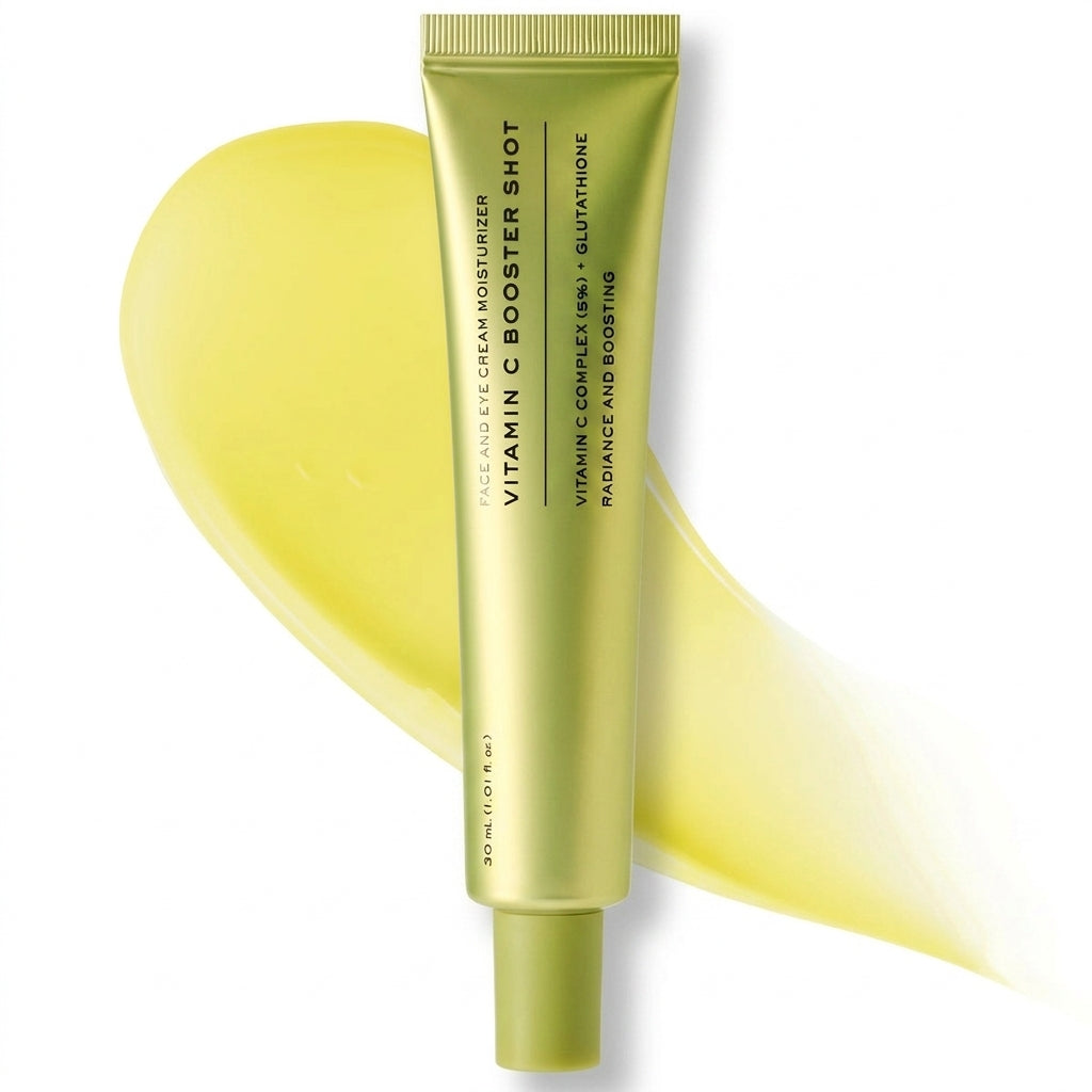 Vitamin C Booster Shot Face & Eye Cream Moisturizer — Pure Vitamin C & Glutathione for Bright Skin