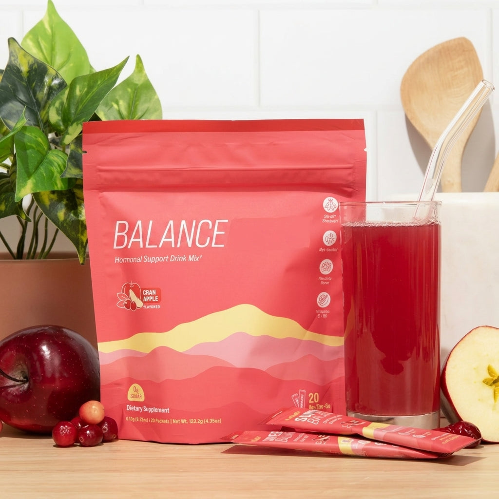 Balance Hormone Support Drink Mix with Shatavari, Myo-Inositol & Adaptogens — 20 Packets