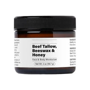 Beef Tallow Beeswax and Honey Moisturizer for Face, Body & Dry Skin