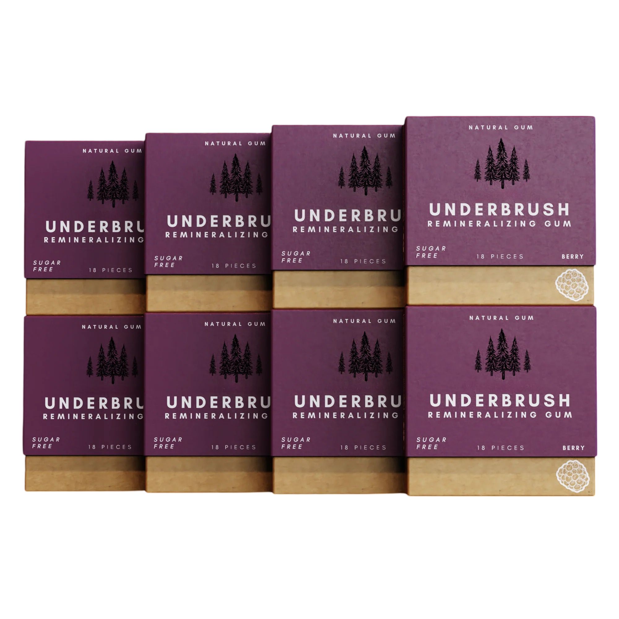 Underbrush Remineralizing Chewing Gum — Nano-Hydroxyapatite for Teeth & Gum