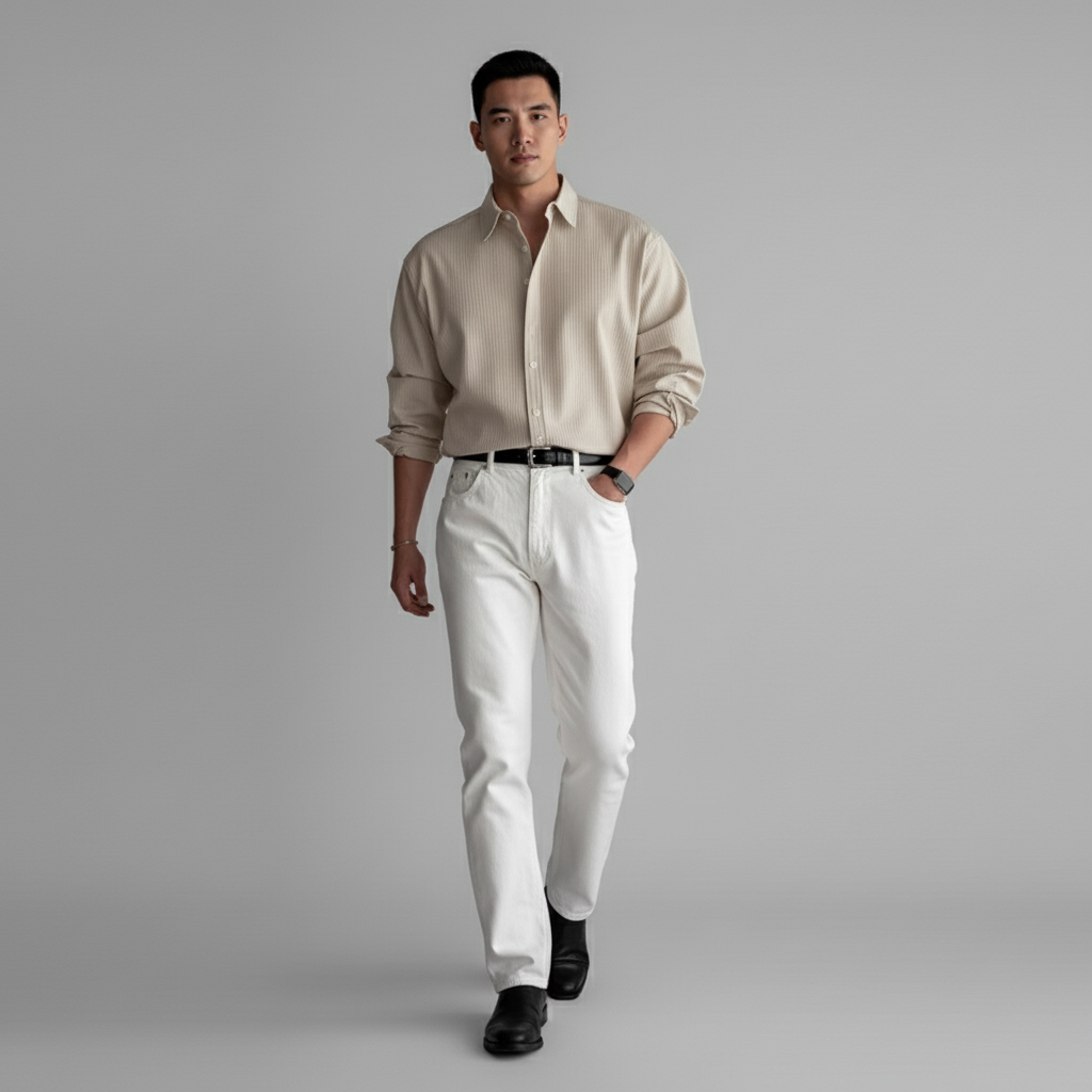 Clayharbor Men's Modern Button Down Shirt | Long Sleeve