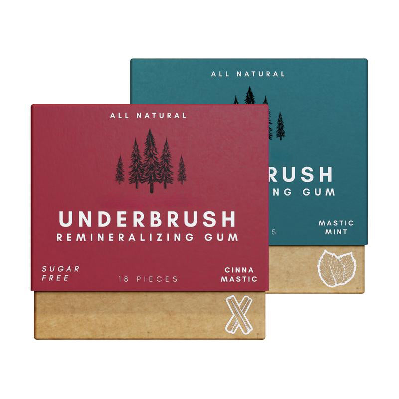 Underbrush Remineralizing Chewing Gum — Nano-Hydroxyapatite for Teeth & Gum