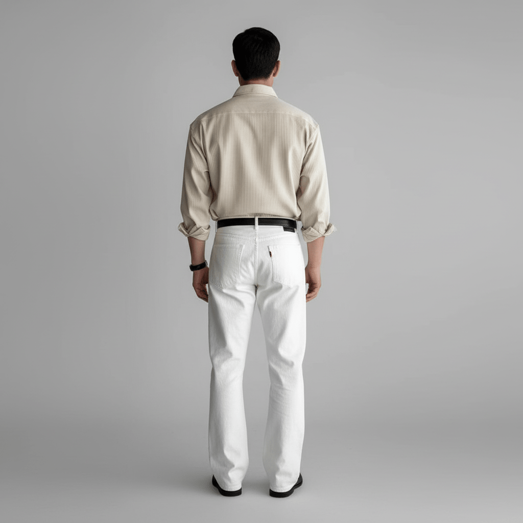 Lorven Men’s Striped Button Up Shirt | Oversized