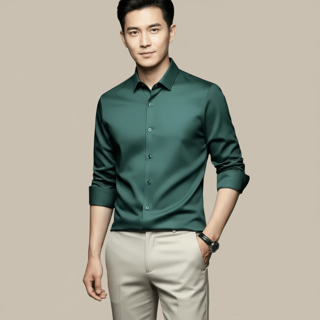 Monarc Men's Slim Fit Button Up Dress Shirt