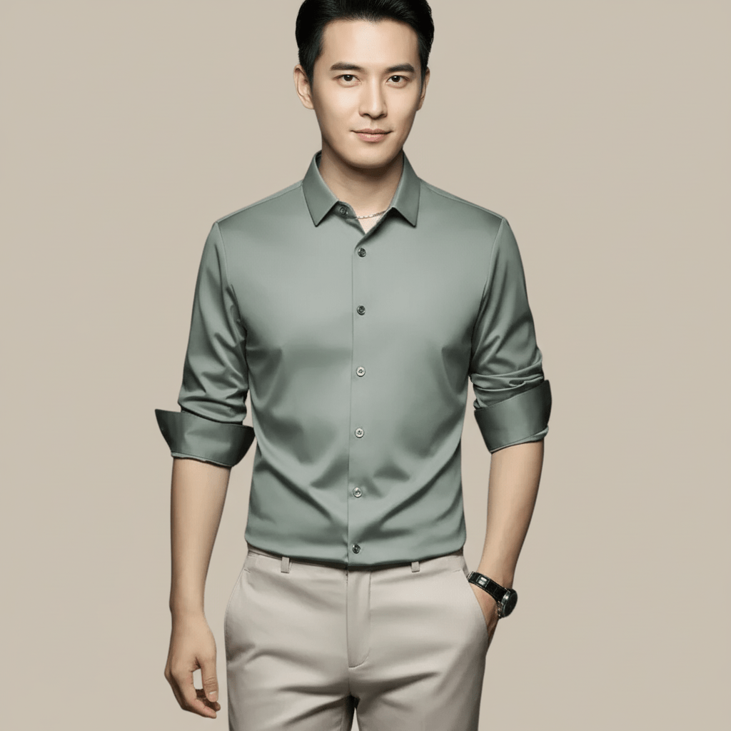 Monarc Men's Slim Fit Button Up Dress Shirt