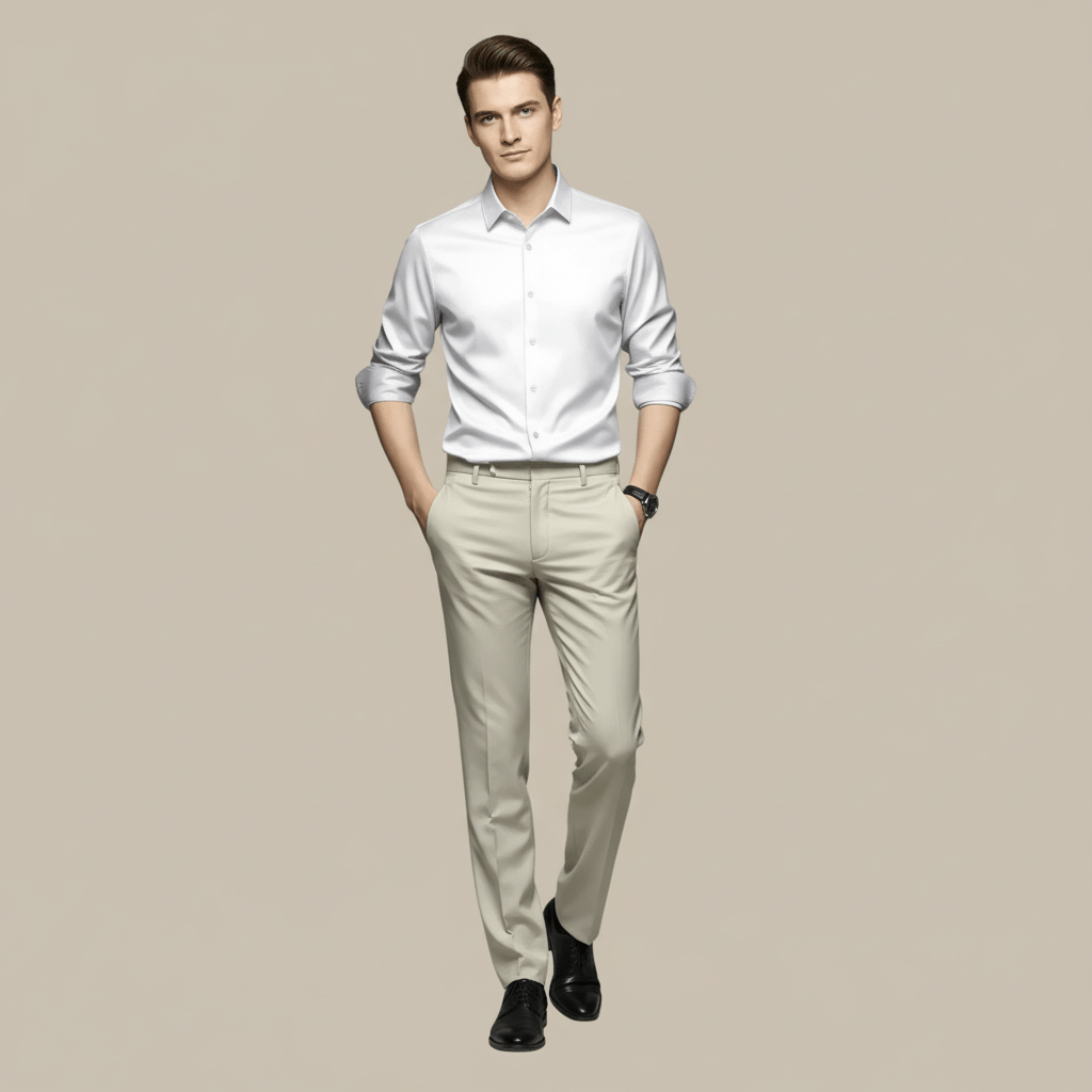 Monarc Men's Slim Fit Button Up Dress Shirt