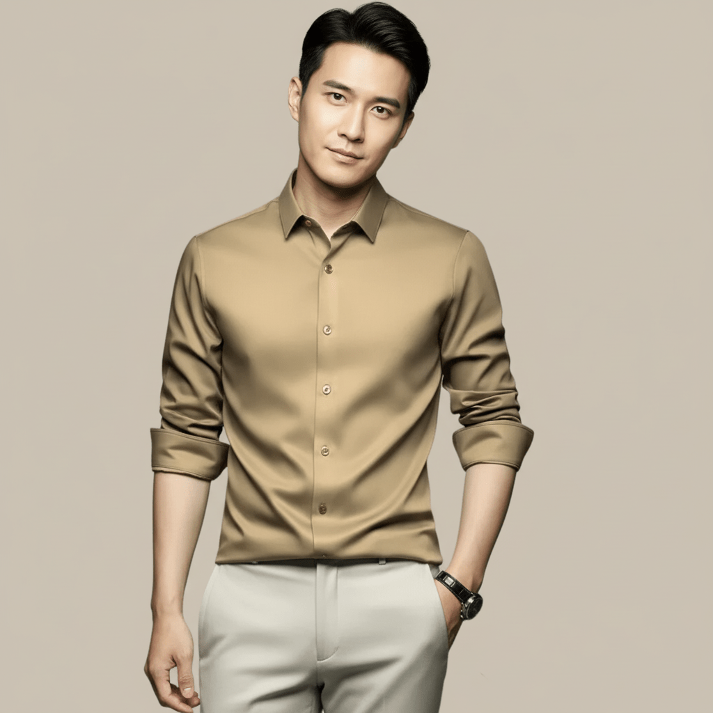 Monarc Men's Slim Fit Button Up Dress Shirt