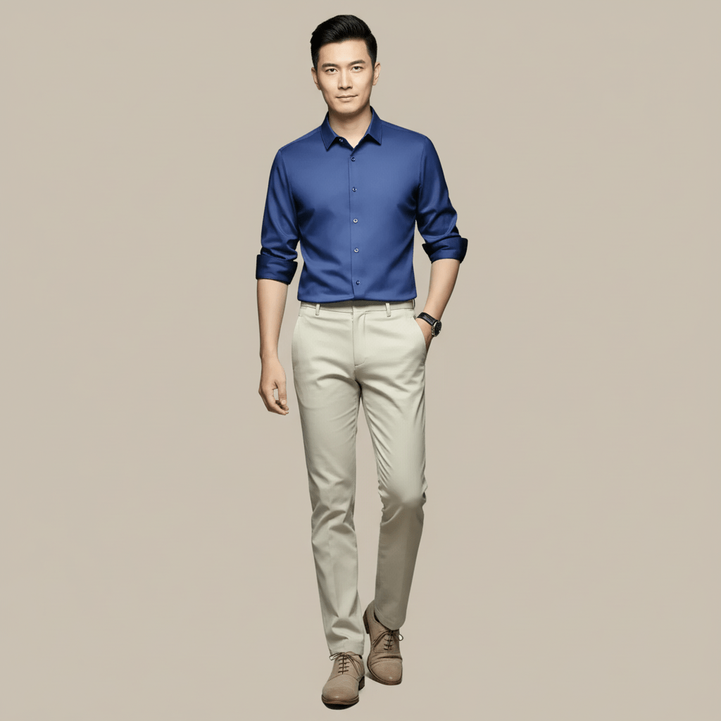 Monarc Men's Slim Fit Button Up Dress Shirt