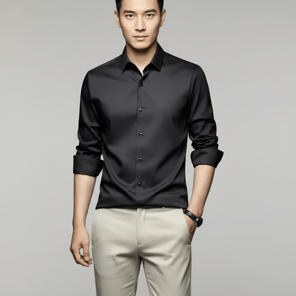 Monarc Men's Slim Fit Button Up Dress Shirt