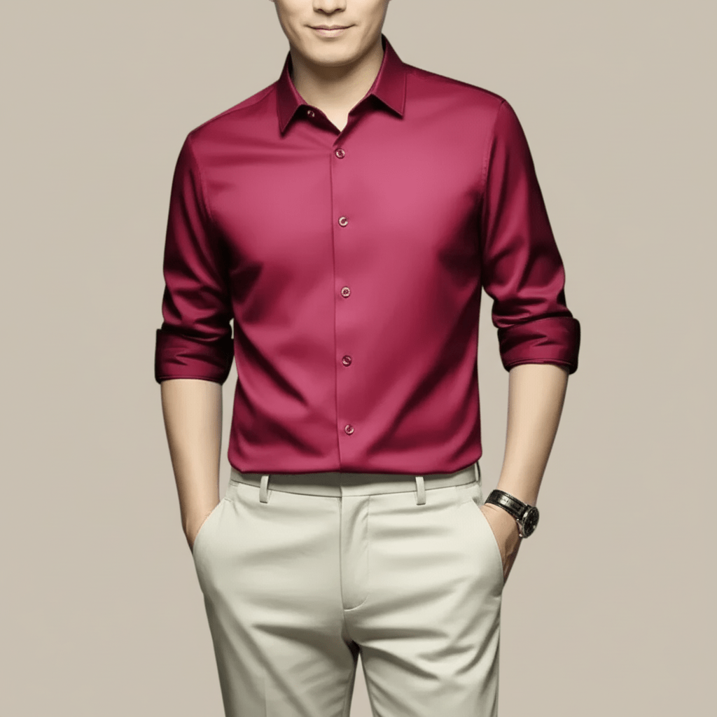 Monarc Men's Slim Fit Button Up Dress Shirt