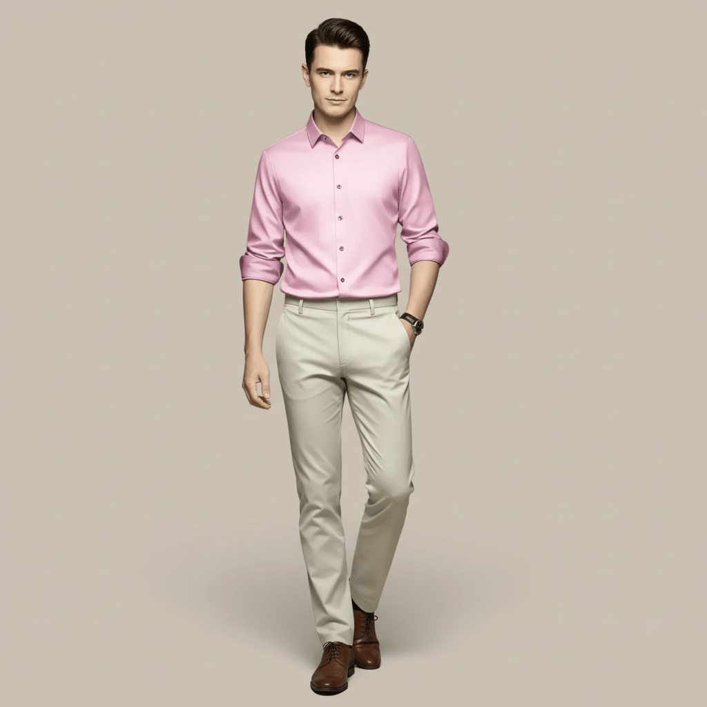 Monarc Men's Slim Fit Button Up Dress Shirt