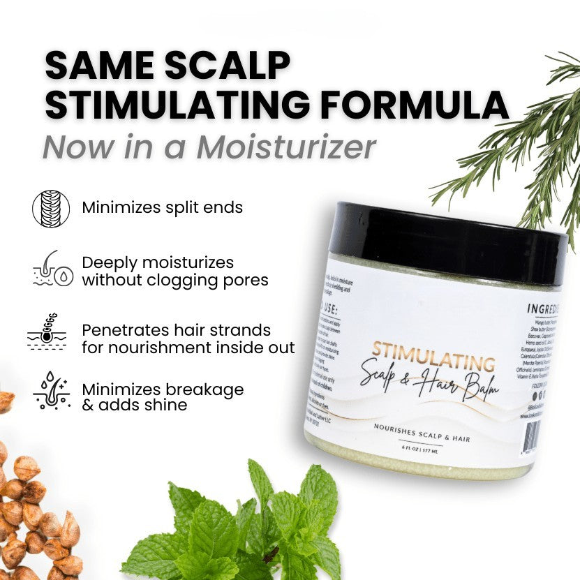 Stimulating Scalp & Hair Balm for Dry Scalp, Moisture & Healthy Hair